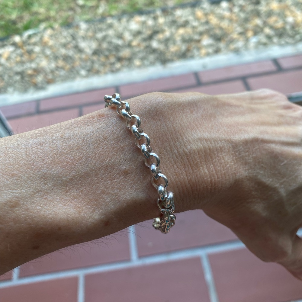 Sterling silver bracelet/ 7 1/2” length